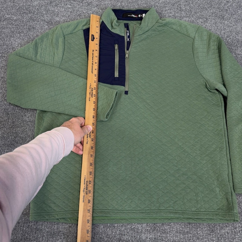 RLX Golf Jacket Men XL Quilted Double Knit Half 1/2 Zip Pullover Ralph Lauren - Picture 5 of 9